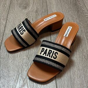 New Stunahome Stylish Black and Tan Women's Sandals Paris size 37